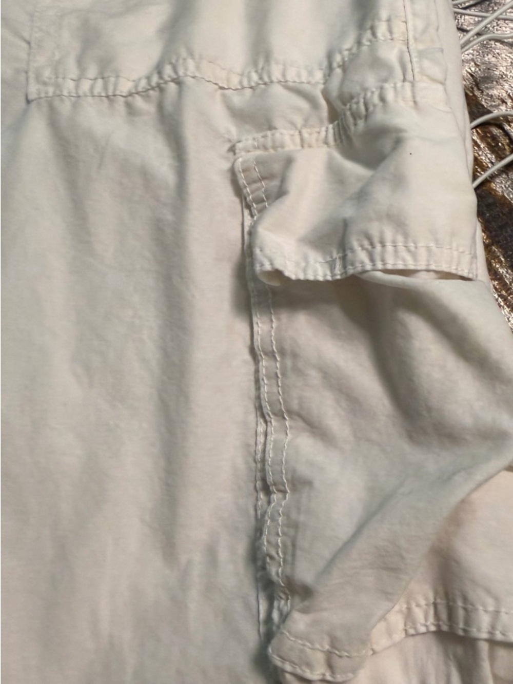 Aeropostale Off White Parachute Cargo Pant - Picture 6 of 9